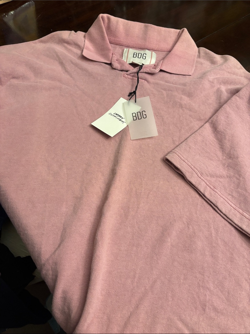 BDG Light Pink Men's Polo Shirt